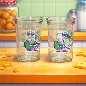 Vintage Welch's Jelly Jar glasses featuring Tom and Jerry